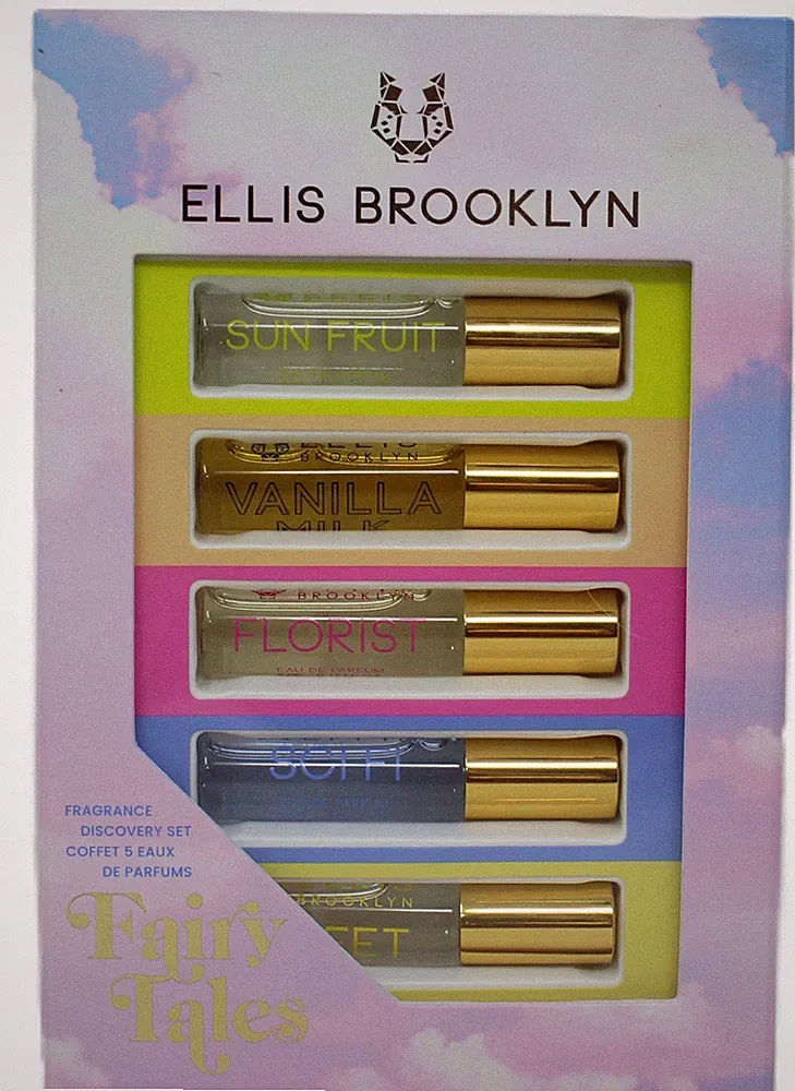 Ellis Brooklyn Fairy Tales Fragrance Rollerball .17 oz Travel Gift Set of 5 New