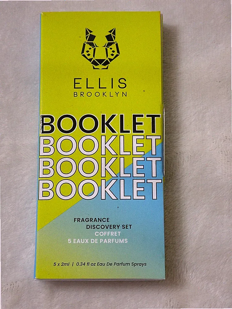 ELLIS BROOKLYN ~ Unisex Mini Set Perfume Cologne ~ BOOKLET ~ 5 x 2mL ~ SEALED!