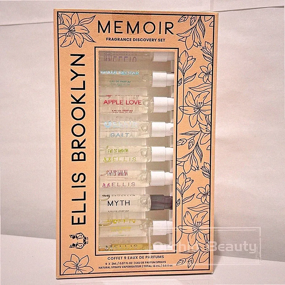 New Ellis Brooklyn MEMOIR Coffet EDP Perfume 9 Spray Sample Set~Limited edition