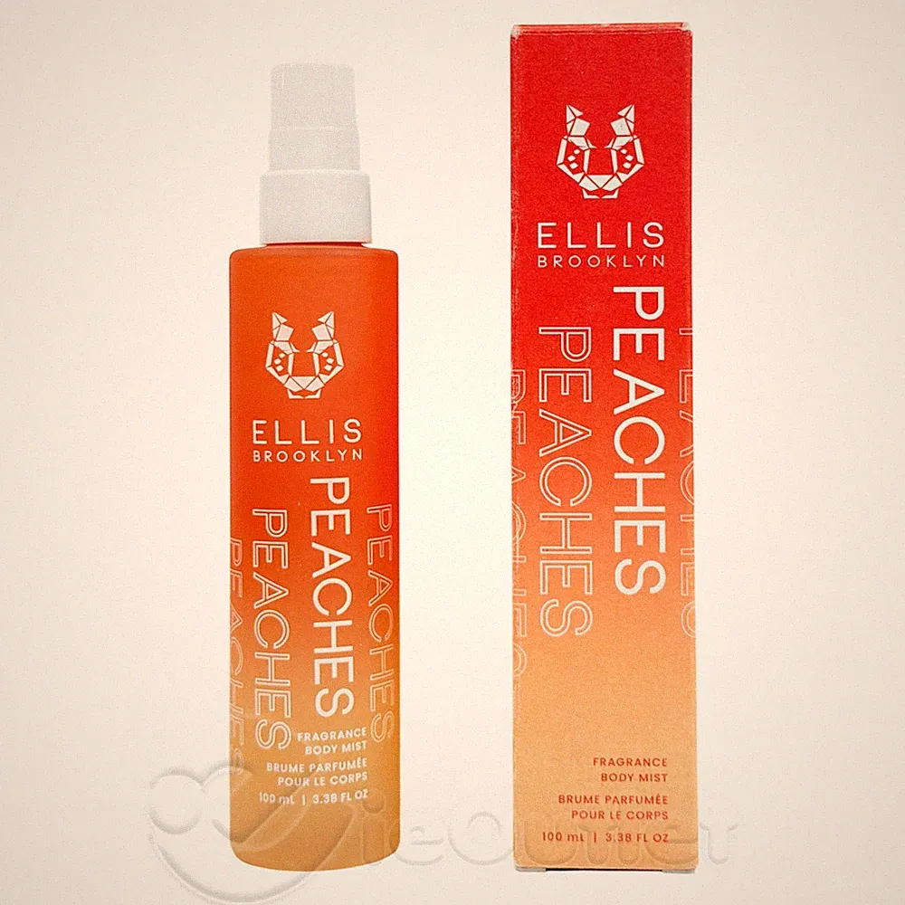 NEW w/ BOX Ellis Brooklyn PEACHES Fragrance Perfume Body Mist -JUMBO 3.38 oz NIB