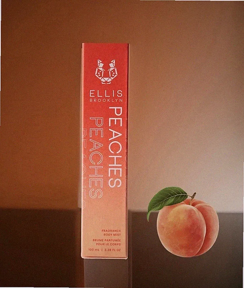 🍑 PEACHES by ELLIS BROOKLYN Hair & Body Mist Perfume LARGE 3.38 oz NEW 🍑